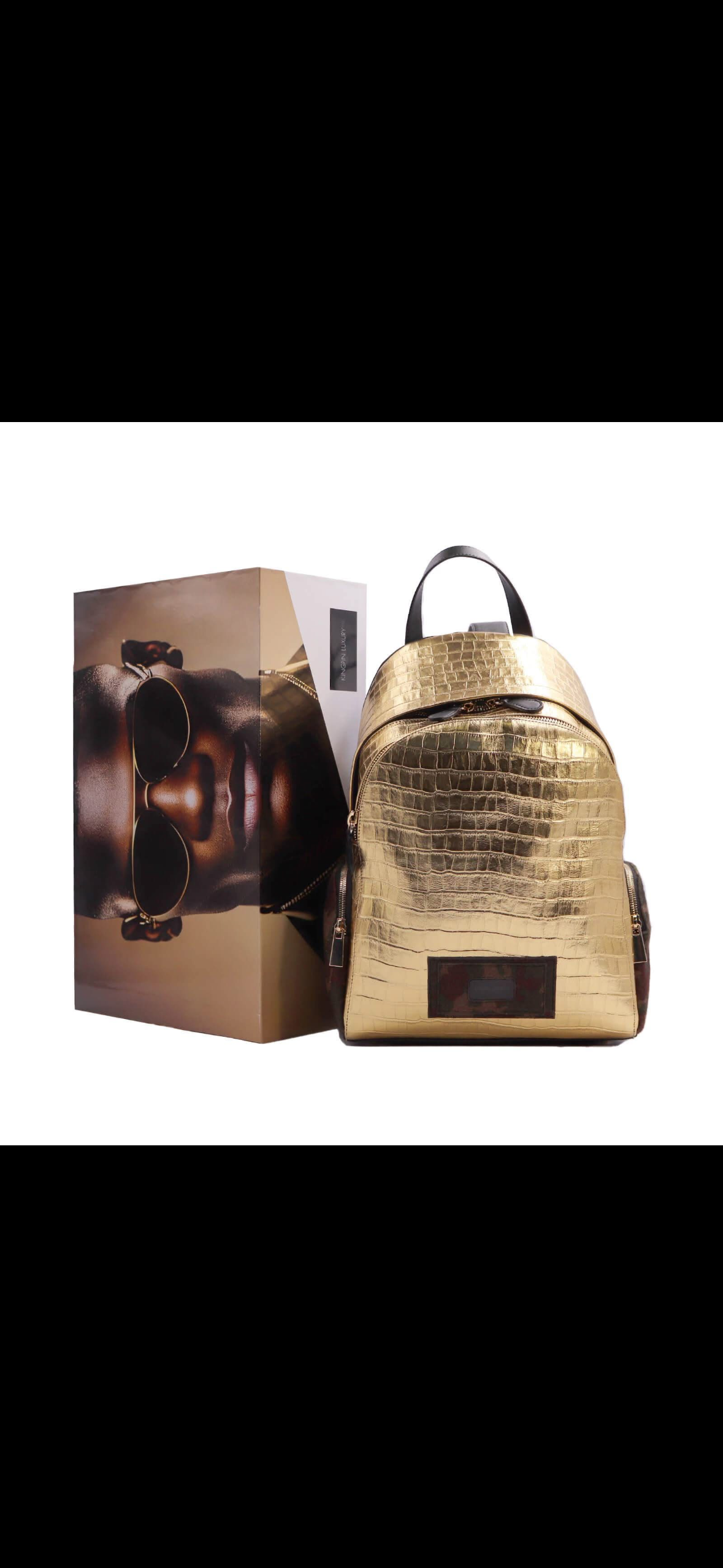 Kingpin Italian leather signature backpack